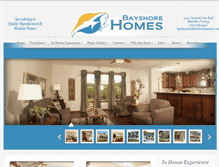 Tablet Screenshot of bayshorehomesinc.com